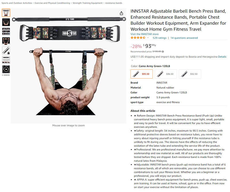 Multifunkcionalna trening sprava, 69kg, bench press