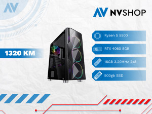 GAMING PC RYZEN 5 5500/A520/16GB/500GBSSD/RTX 4060