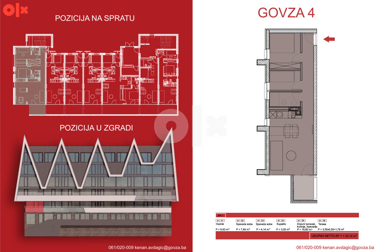 Apartman br.2 39,58, na stazi, Stinji do, Bjelasnica photo 2