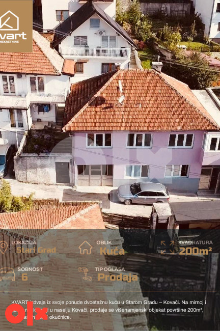 Kuća Sarajevo Stari Grad | Kvart Nekretnine