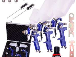 Šprica za Farbanje 0,8mm + 1,4mm + 1,7mm HVLP Set 3/1 SICOPRO