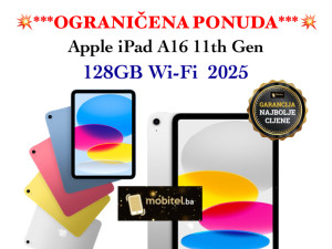 Apple iPad A16 Wi-Fi 11th gen 11 128GB 2025 Blue Silver Pink