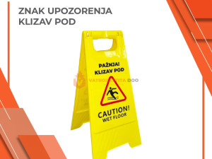 ZNAK UPOZORENJA znakovi pazi klizav pod