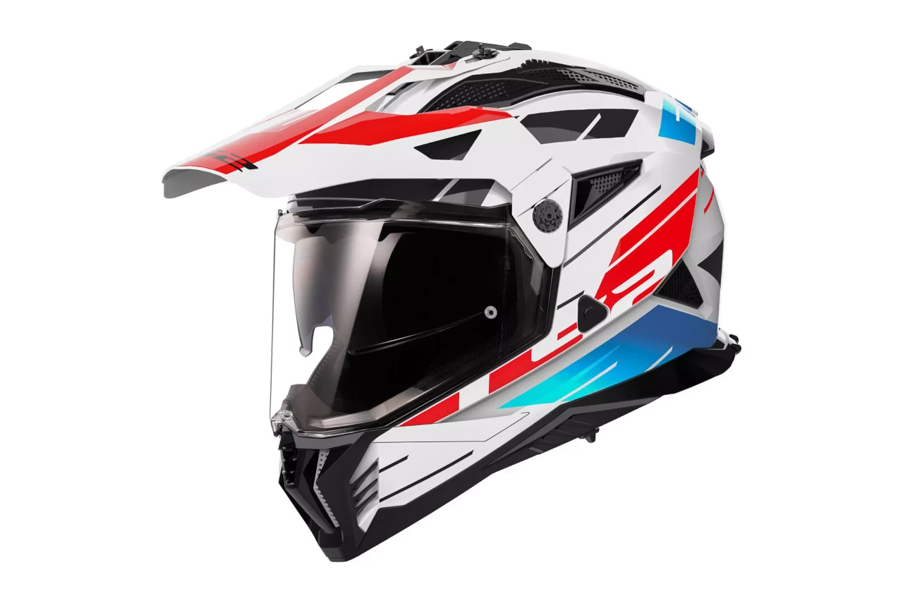 LS2 MX702 PIONEER II NAMIB BIJELA PLAVA CRVENA XL