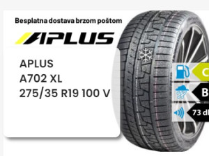 275/35 R 19 100V XL APLUS A702 M+S
