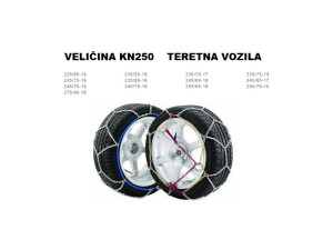 LANCI ZA SNIJEG TERETNA VOZILA VELICINA KN250 |0048083|