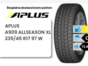 235/45 R 17 97W XL APLUS AS909 ALL SEASON