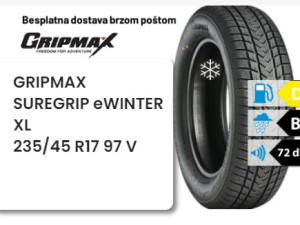 235/45 R 17 97V XL GRIPMAX SUREGRIP eWINTER