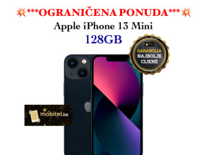 Apple iPhone 13 Mini 128GB Midnight NOVO