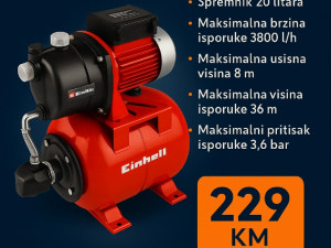 HIDROPAK EINHELL GC WW 6538 3 GODINE GARANCIJA