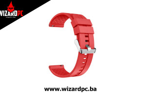 Narukvica za Smartwatch Silikonska 22mm Red (19401)