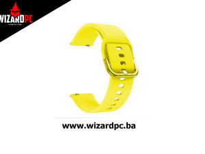 Narukvica za Smartwatch Silikonska 22mm Yellow (19403)