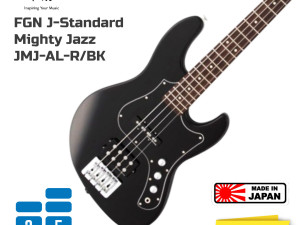 FGN J-Standard Mighty Jazz JMJ-AL-R/BK bas gitara