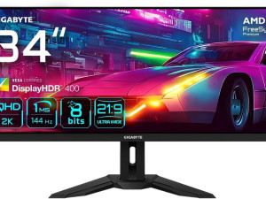 GIGABYTE M34WQ 34"UW-QHD 144Hz 1ms IPS