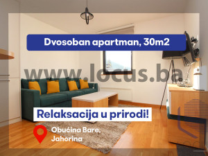 LOCUS: Moderno namješten, dvosoban apartman, Jahorina