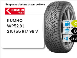 215/55 R 17 98V XL KUMHO WP52