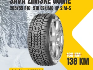 205/55 R16 205 55 16 SAVA 91H ESKIMO HP 2 Zimska guma DOT 25
