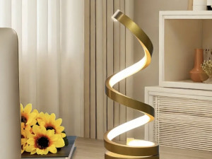 USB LED stona lampa ALUMINIJUM visine 30 cm