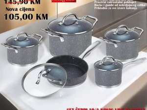 Set granitnog posudja Konig 10/1, tesko posudje, visokokvalitetno