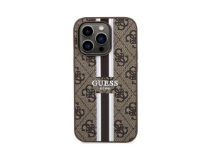 Guess Hardcase 4G Printer  MagSafe brown iPhone 14