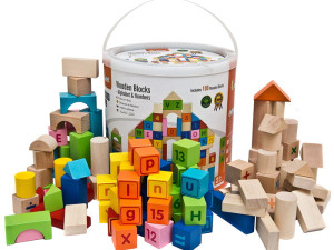Viga drvene kocke kockice za djecu djecije 100 kom