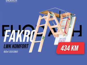 Fakro LWK Komfort (60x120/280) tavanske stepenice ljestve T3 T4