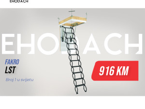 Fakro LST (60x120/280) tavanske stepenice ljestve T3