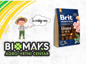 Hrana za psa pse BRIT adult MEDIUM Piletina 3kg