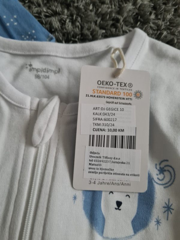 Djecije pidzame 98/104