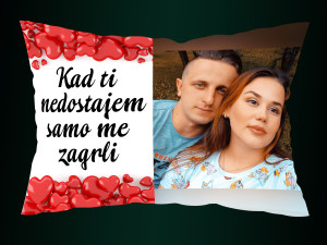 PREMIUM  FOTO JASTUK 55x40cm sa vasim slikama