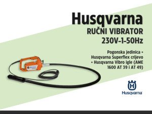 Ručni vibrator Husqvarna 230V-1-50Hz