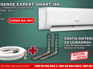 KLIMA HISENSE 18K EXPERT SMART -20 INVERTER DOSTAVA