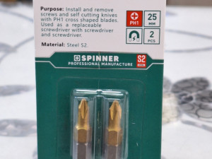 BIT PH1 S2 25mm MAGNET ODVIJAČ NASTAVAK KRIŽASTI KRSTASTI AKU