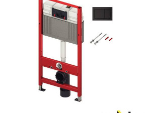 Ugradbeni vodokotlić sa crnom tipkom TECE