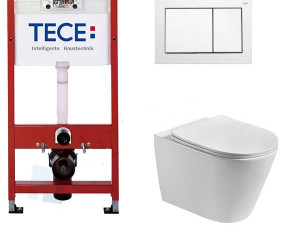 Ugradbeni vodokotlić Tece+WC šolja Ceramoon