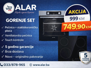 GORENJE ugradbeni set pećnica ploča BO6737E02X + ECT41SC