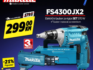 Makita odvijač šrauber FS4300JX2