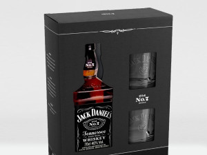 Jack Daniels Whiskey 0.7 l + 2 čaše