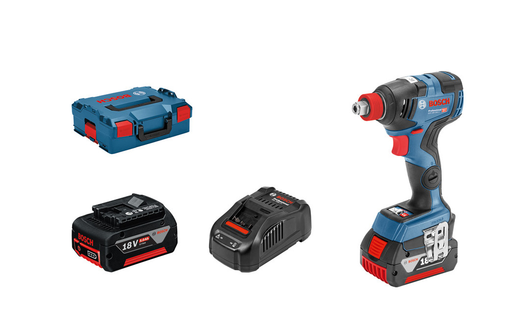 Bosch aku udarni odvijač stezač GDX 18V-200 C 2x5 Ah