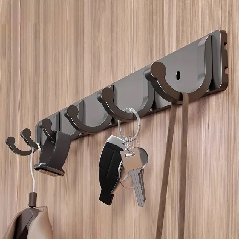 LOFT aluminijumske vješalice sa 6 kukica Crne