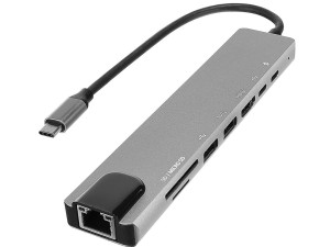 USB Type-C hub LAN, HDMI, USB 3.0, SD/TF