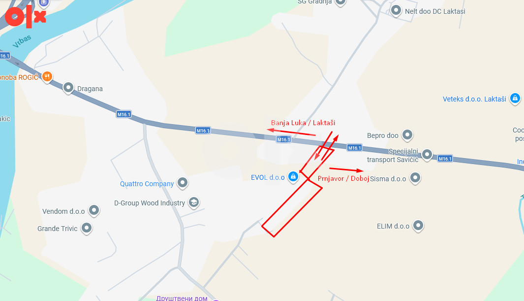 Zemljište Plac Laktaši Banja Luka 12000m2 (spremno za izgradnju) 3