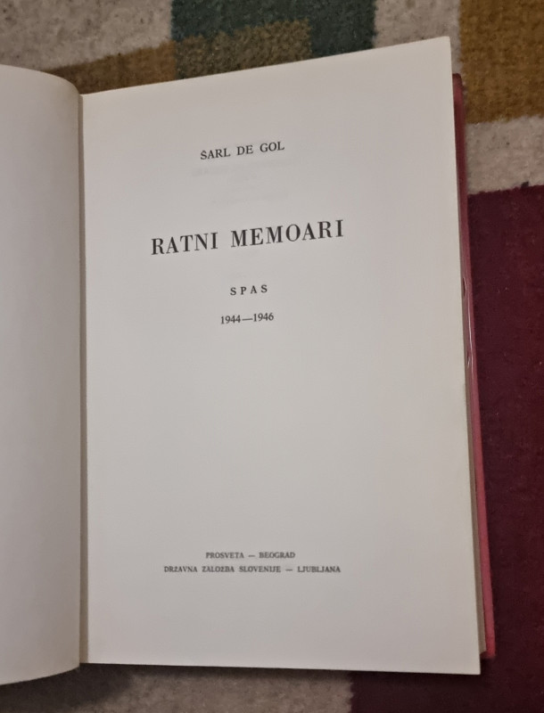Šarl de Gol Charles de Gaulle - Ratni memoari Spas