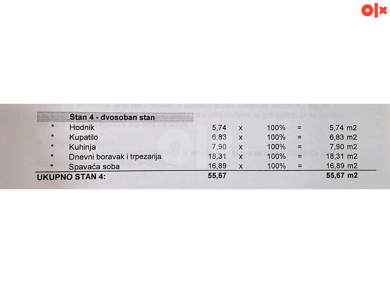 Stan Gradačac 113.81m2 i 55.67m2 5
