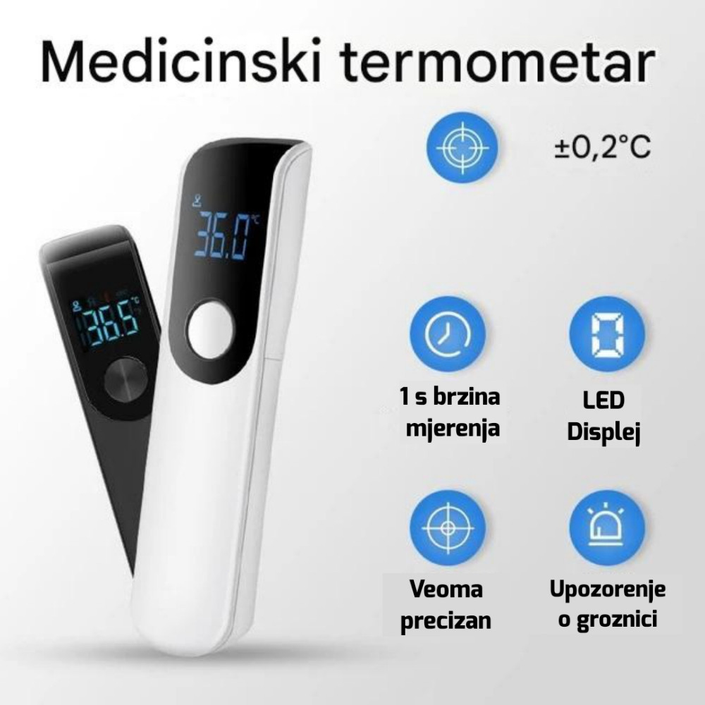 Termometar toplomjer beskontaktni brzo mjerenje infracrveno