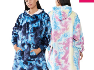 Huggle Hoddie deka duks plavi spektar