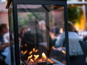 Staklena plinska grijalica sa lava kamenjem 6kW