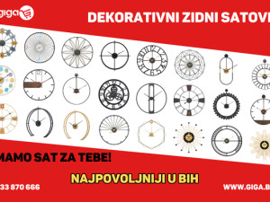GIGA.BA DEKORATIVNI ZIDNI SAT 67 MODELA