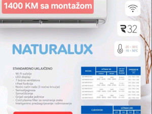 AKCIJA Klima inverter Azuri NATURALUX -25C sa montažom Banja Luka