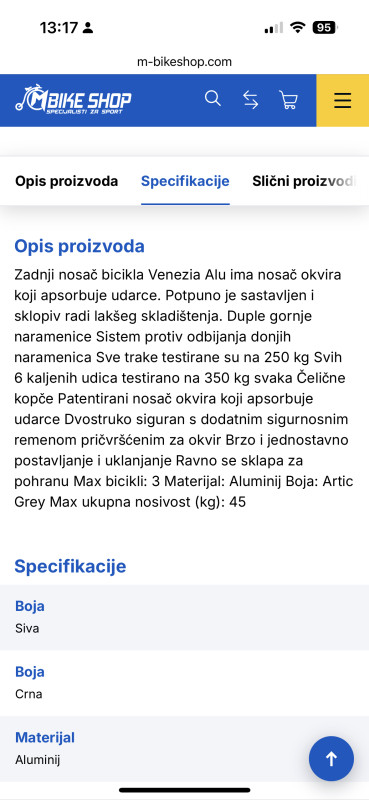 Nosac za 3 bicikla - Biciklo